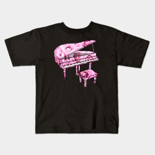 Rose Piano Kids T-Shirt